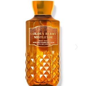 🎅 BBW Golden Berry Mistletoe Body Wash NEW